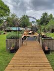 Gartenbereich Werkstatt Ofen