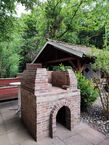Gartenbereich Werkstatt Ofen