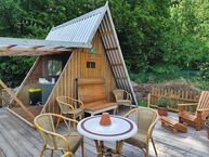 Gartenbereich Werkstatt Ofen